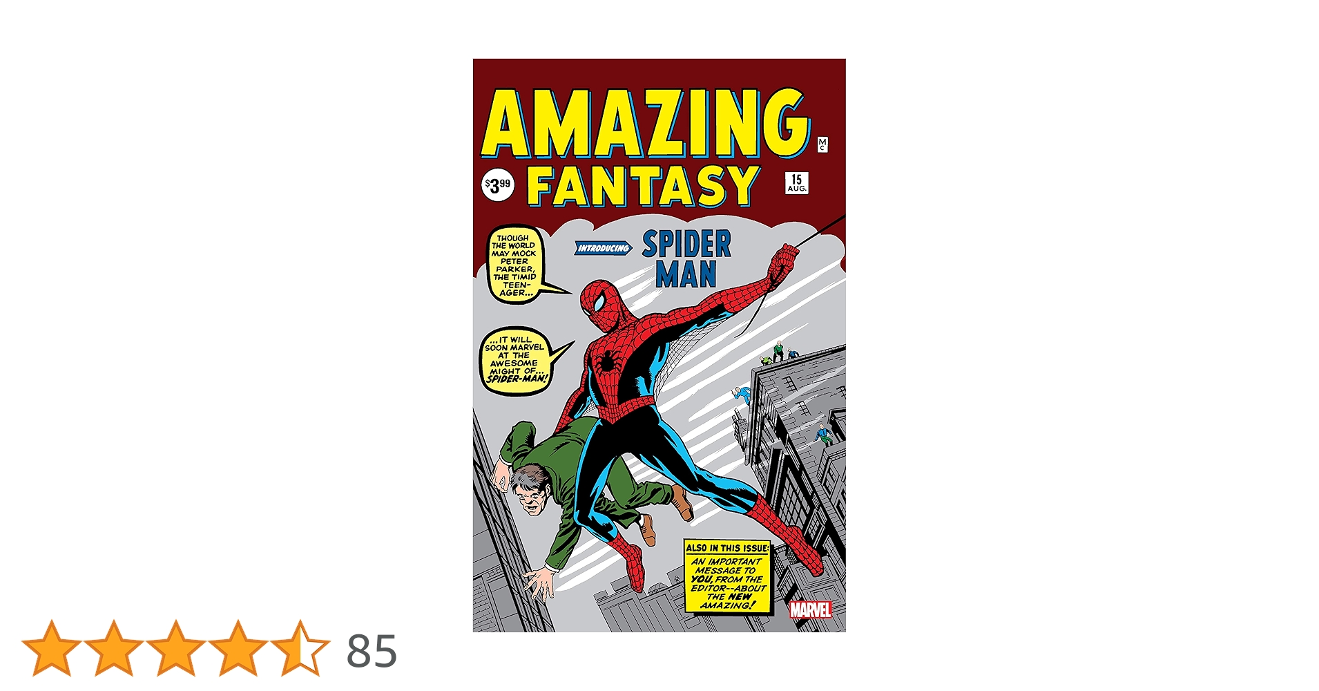 【激レア】Amazing Fantasy #15 Facsimile CGC Amazing Fantasy (1962) #15: Facsimile Edition eBook : Lee, Stan